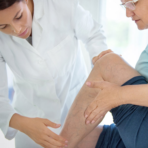 mature woman at the doctor