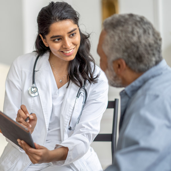 doctor meeting with patient